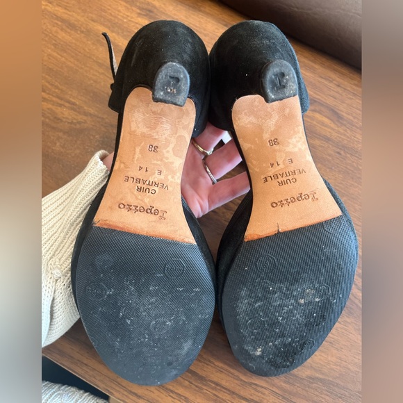 Repetto Black T-Strap Heels - Picture 5 of 6